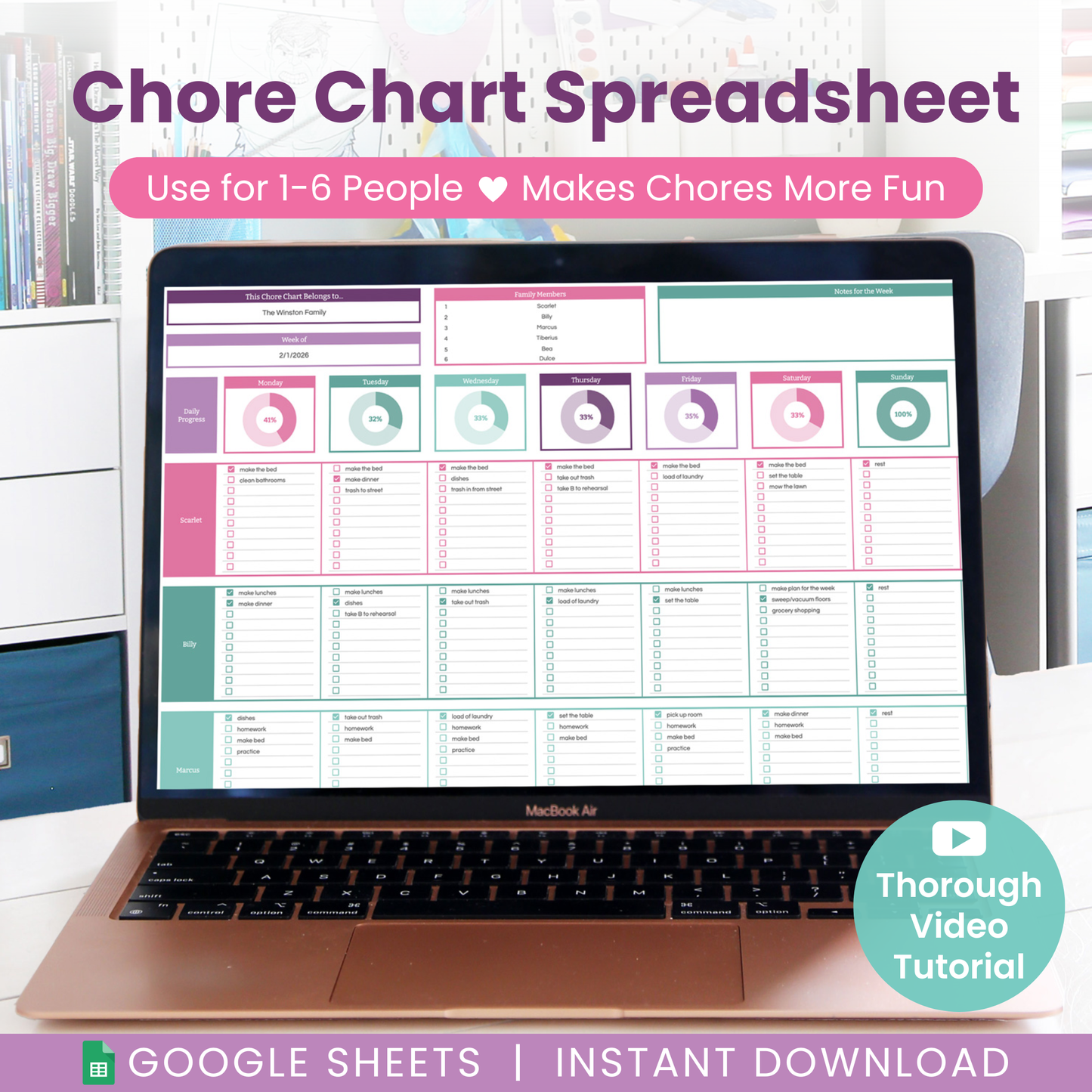 Love Your Home Spreadsheet Bundle