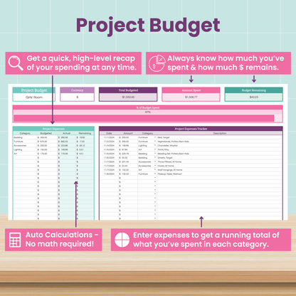 Love Your Home Spreadsheet Bundle