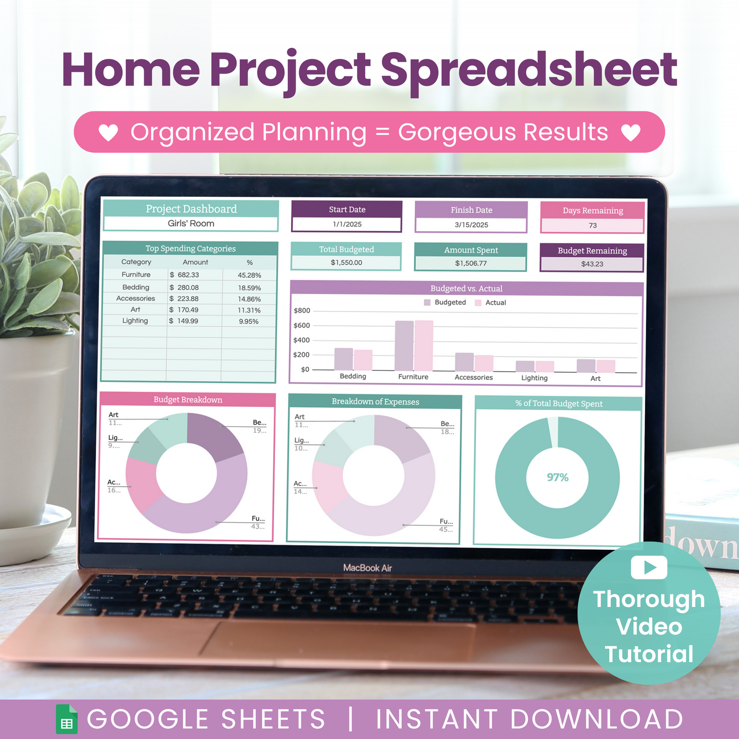 Love Your Home Spreadsheet Bundle