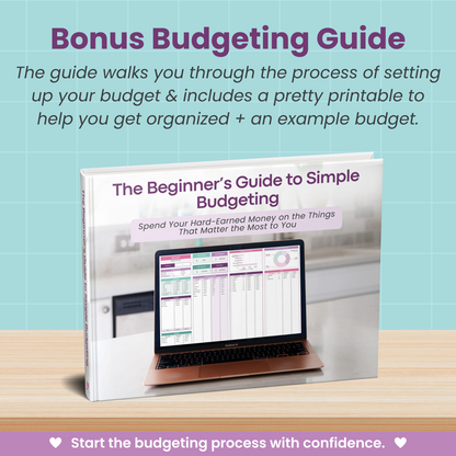 Monthly Budget Spreadsheet
