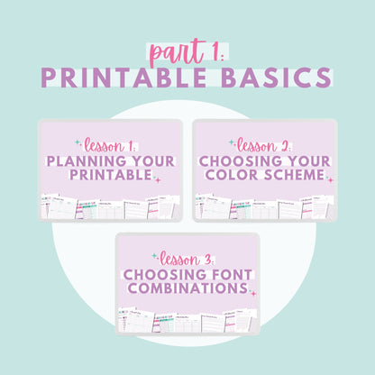 Create Your Own Organizing Printables with Canva Course