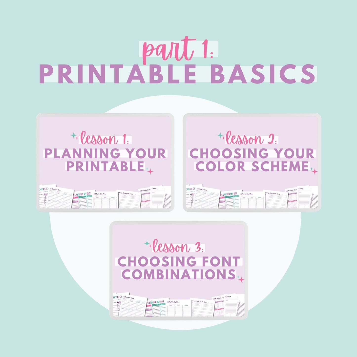 Create Your Own Organizing Printables Class