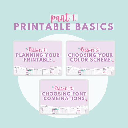 Create Your Own Organizing Printables Class
