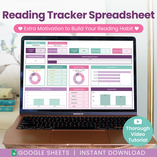 Reading Tracker Spreadsheet for Google Sheets